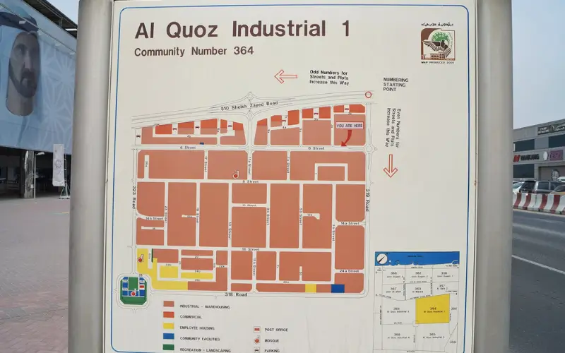 Map Location Al Quoz