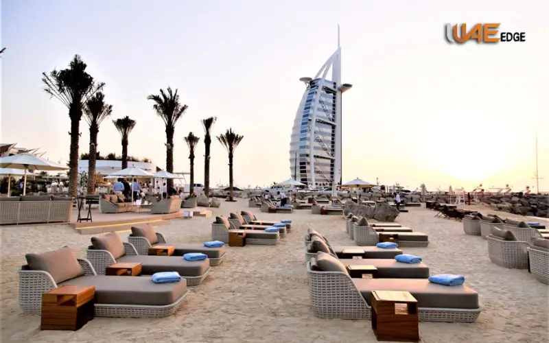 Mercato Beach seating area