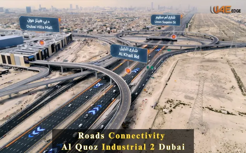 Roads Connectivity to Al Quoz Industrial 2 Dubai