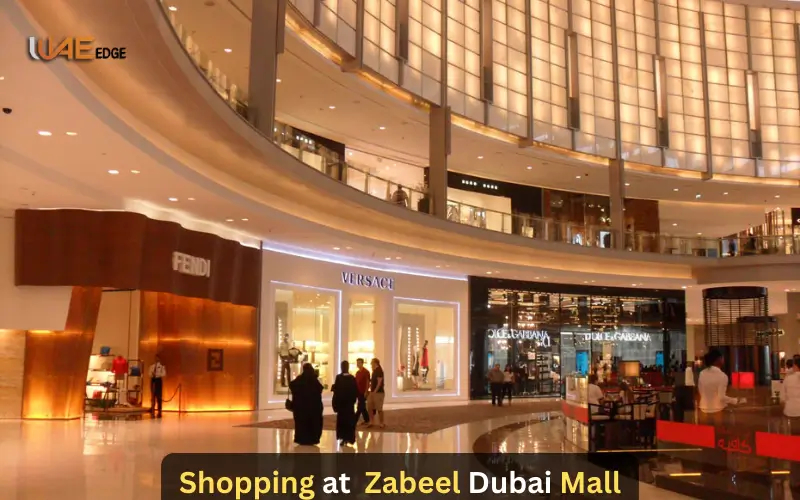 Shopping at Zabeel Dubai Mall