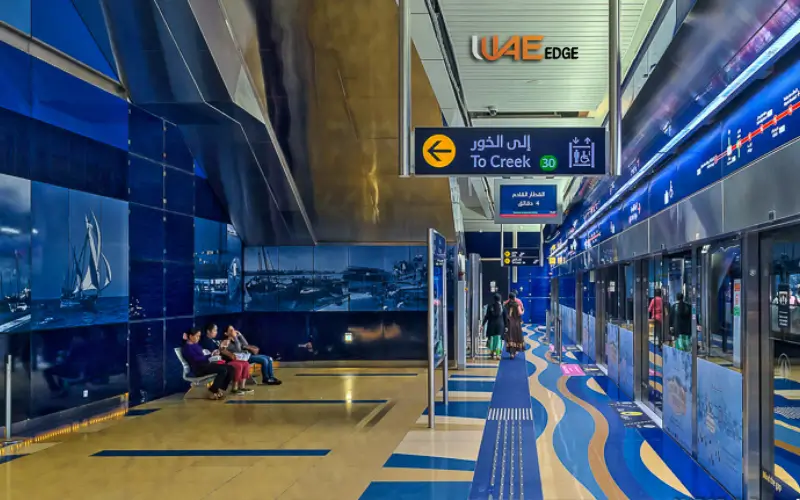 Sitting Spaces at creek metro station