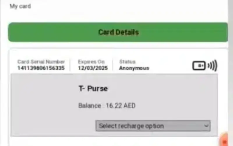 online check balance hafilat