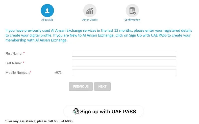 Al Ansari website_ Check your balance
