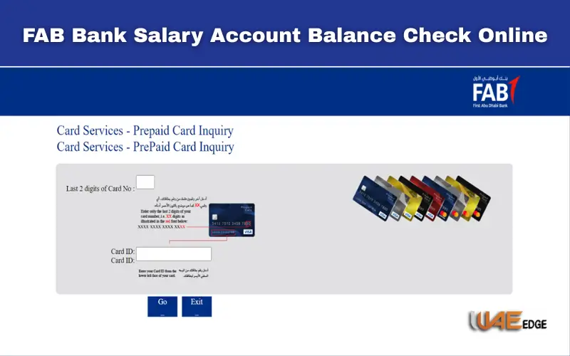 FAB Bank Salary Account Balance Check Online