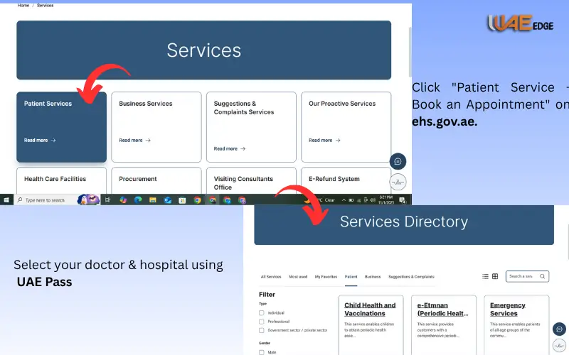 Website Port alkuwait hospital sharjah