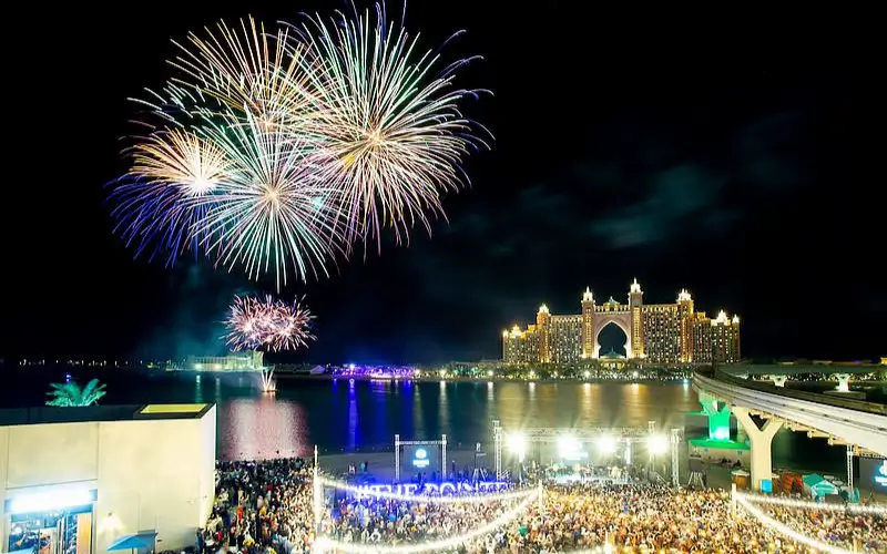 Atlantis The Palm fireworks