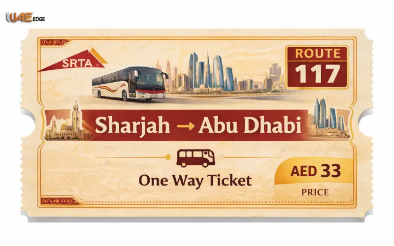 Sharjah to Abu Dhabi Bus Ticket