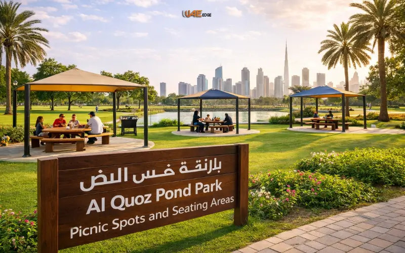 picnic spots and seating areas