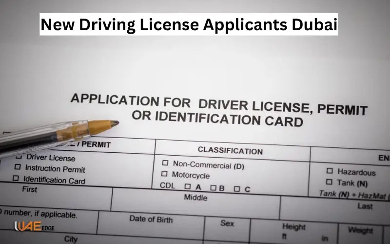 New Driving License Applicants