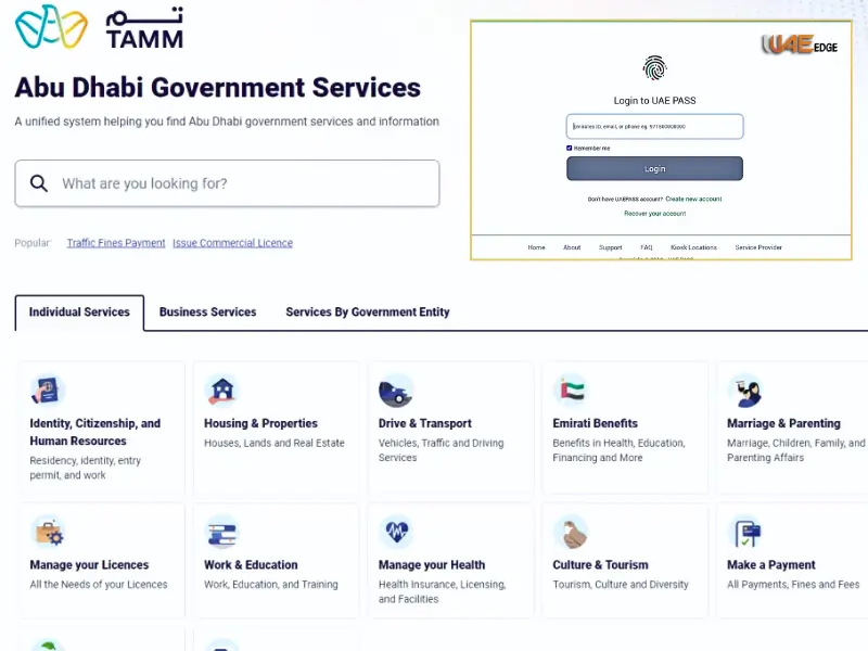 TAMM Government Portal