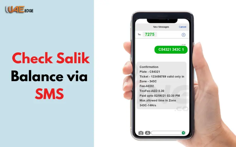 Check Salik Balance via SMS