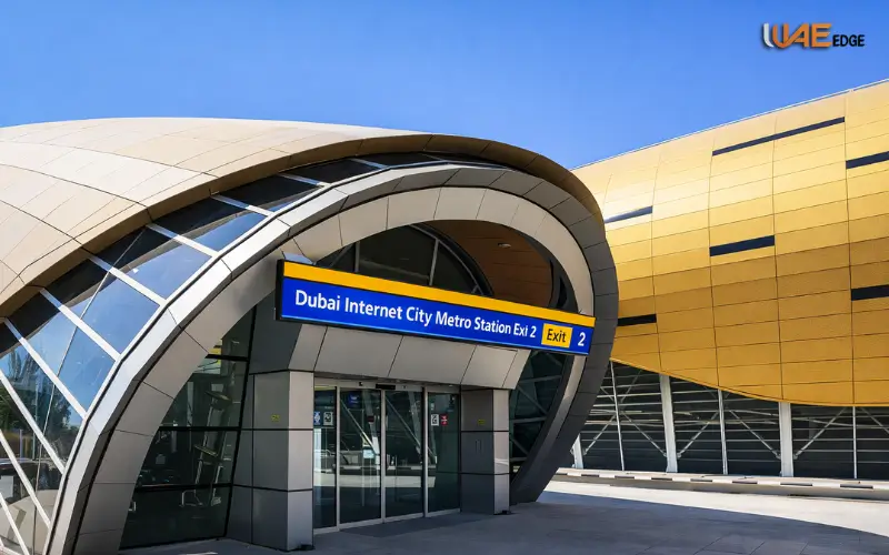 Dubai Internet City metro station exit 2