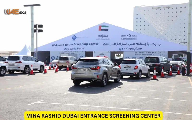 Mina Rashid Dubai entrance screening center