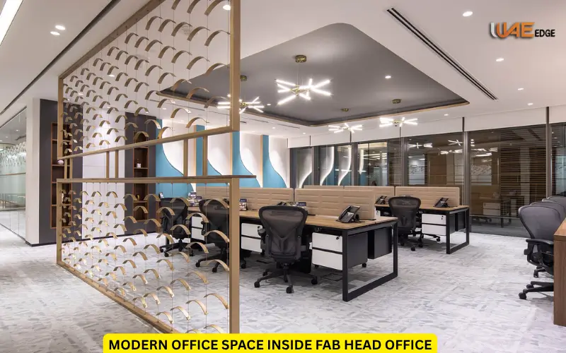 modern office space inside FAB head office