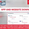 rta app and website down