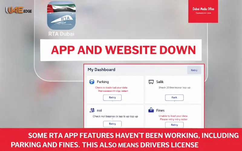 rta app and website down