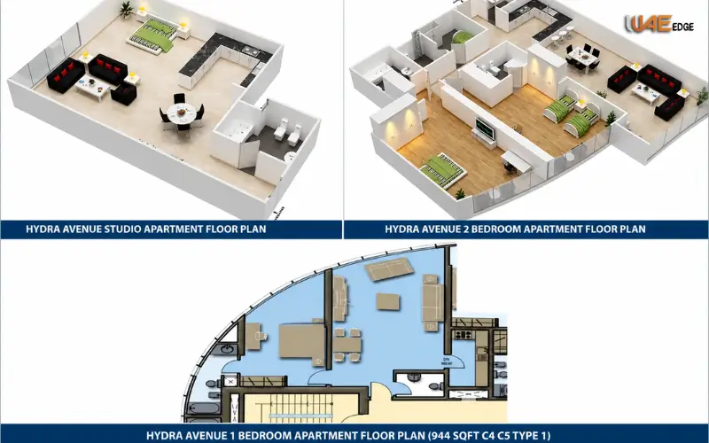 Hydra Tower appartment layout