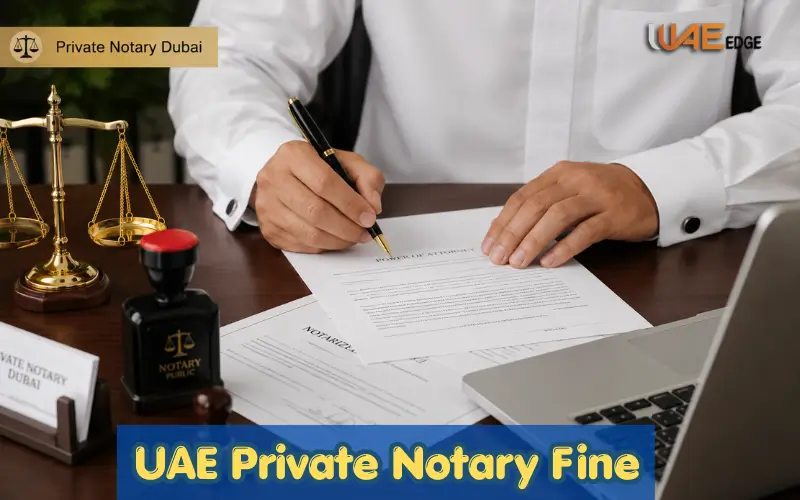 UAE Private Notary Fine