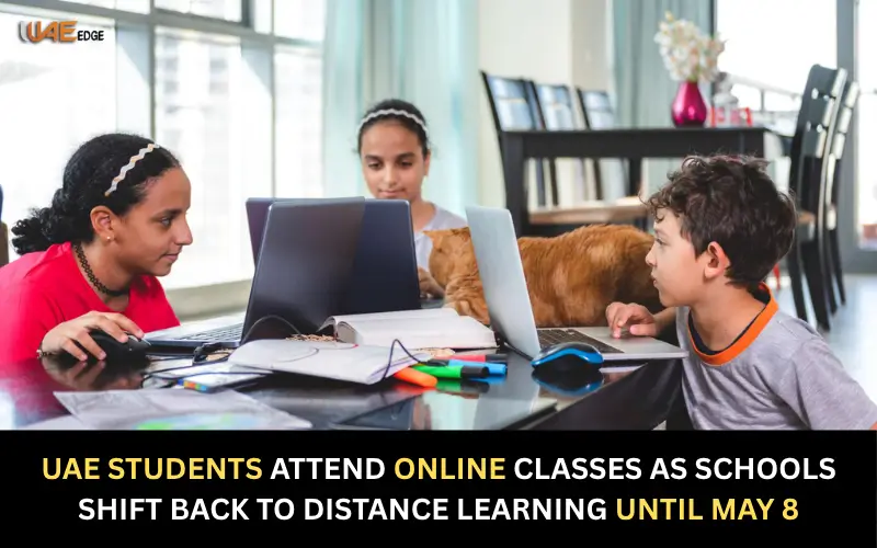 UAE students attend online classes as schools shift back to distance learning until May 8