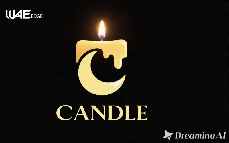 AI-generated candle product visuals