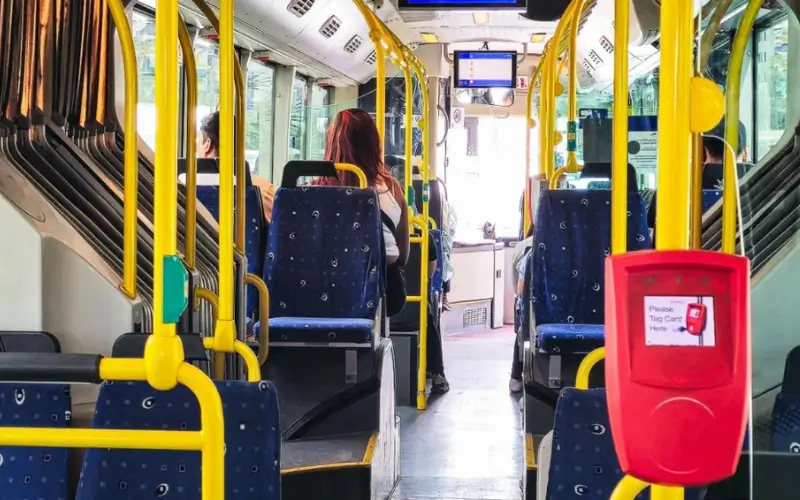 inside bus