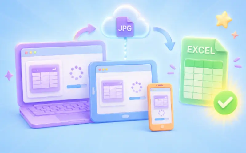 How to convert an image to Excel for free using WPS