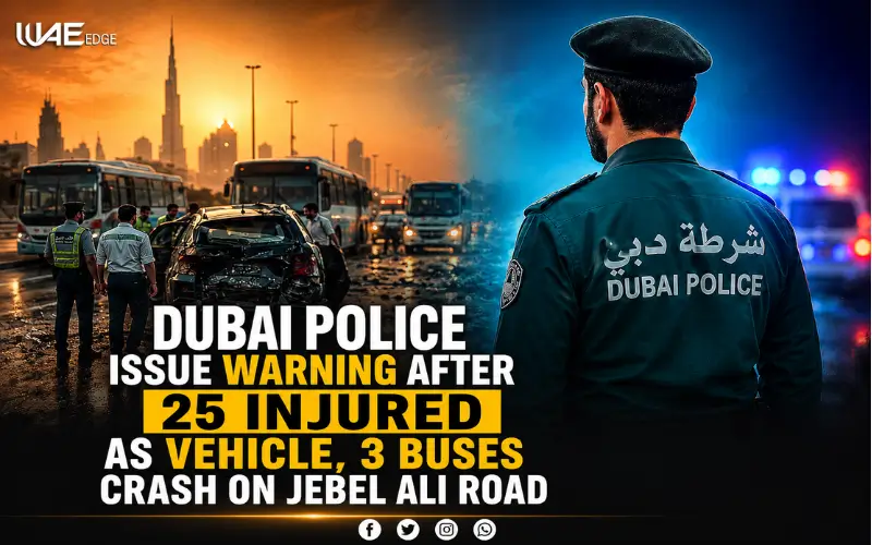Dubai Police Jebel Ali Road crash